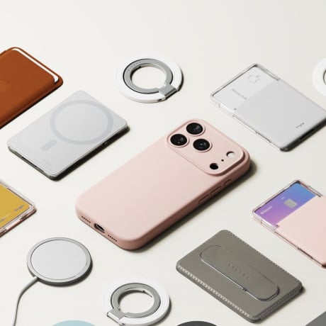 Оригинальный силиконовый чехол Ringke Silicone Magnetic с MagSafe на iPhone 17 Pro - Pink