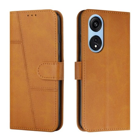 Чехол-книжка Stitching Calf Texture для OPPO A1 5G/A98 5G/A97/F23 5G - желтый