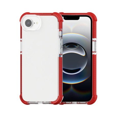 Чохол Acrylic + TPU Transparent для iPhone 16e - червоний