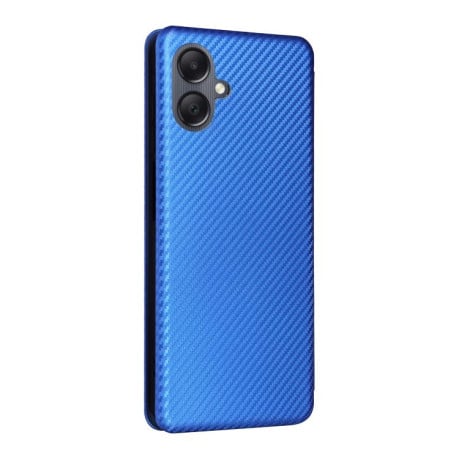 Чохол-книжка Carbon Fiber Texture на Samsung Galaxy A07 4G - синій