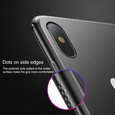Скляний чохол Baseus See-Through для iPhone XS Max - рожевий