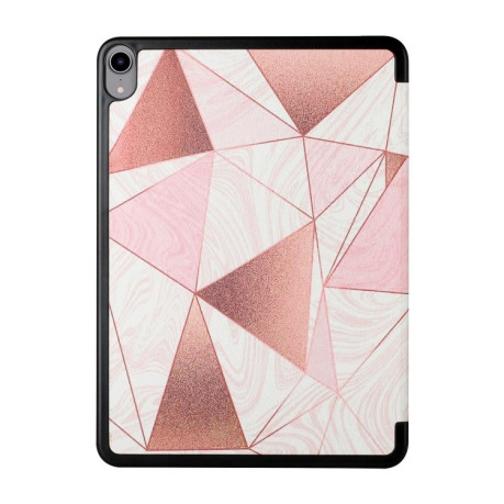 Чехол-книжка Silk Texture Colored Drawing Pattern для iPad mini 6 - Marble Stitching Sand Pink