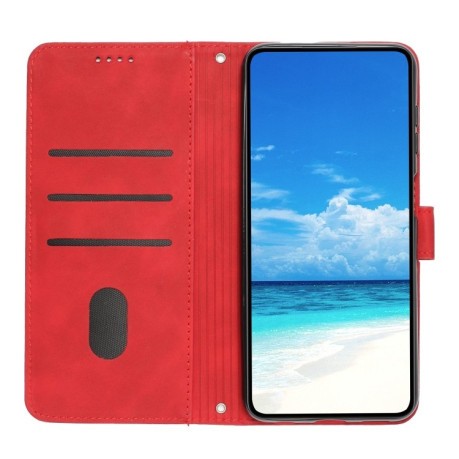 Чехол-книжка Retro Skin Feel Amile для Infinix Smart 8 - красный