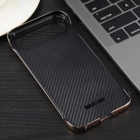 Противоударный чехол Electroplating Frameless Frosted Anti-Glare PC MagSafe для iPhone Air - Desert Gold
