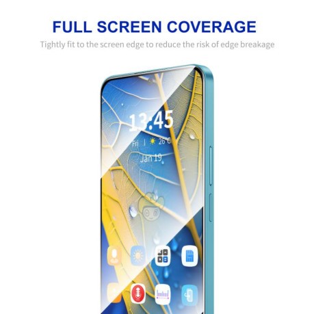 Защитное Стекло ENKAY Easy Install High Alumina Silicon для Xiaomi Poco M7 Pro 5G - черное