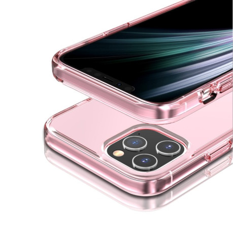 Противоударный чехол Terminator Style на iPhone 12 Pro Max - розовый