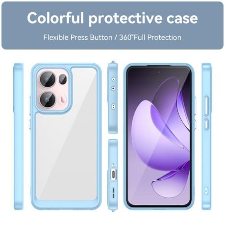 Протиударний чохол Colorful Acrylic Series для OPPO Reno13 Pro - синій