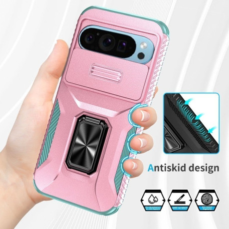 Протиударний чохол Sliding Camshield для Google Pixel 10/10 Pro/9/9 Pro - рожевий