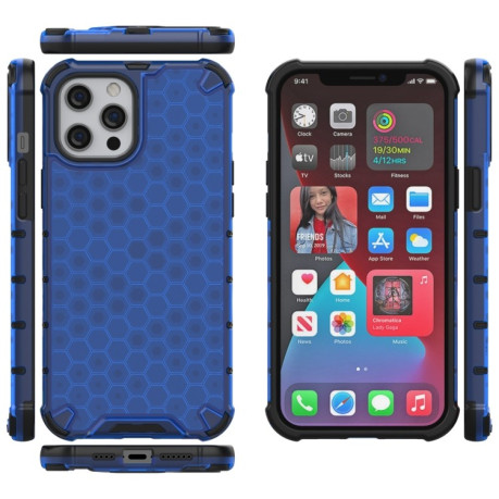 Чохол протиударний Honeycomb на iPhone 13 Pro - синій