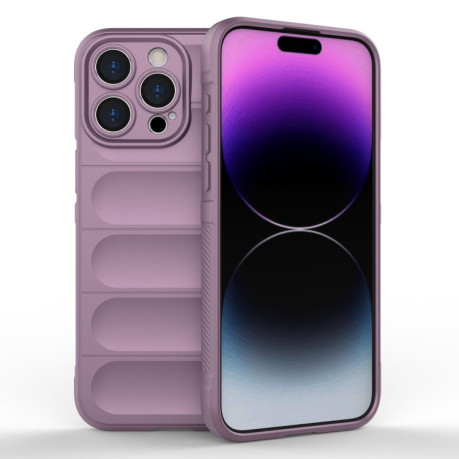 Силиконовый чехол Magic Flannel для iPhone 15 Pro Max - фиолетовый