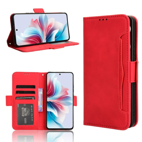 Чехол-книжка Skin Feel Calf на OPPO Reno11 F 5G / F25 Pro 5G - красный