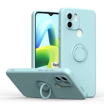 Противоударный чехол Ring Kickstand для Xiaomi Redmi A1/A2/ A1+/A2+ - светло-зеленый