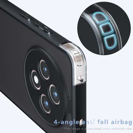 Протиударний чохол Armor Precise Hole PC Hybrid TPU для OPPO Reno12 F/Reno12 FS/F27 - прозорий