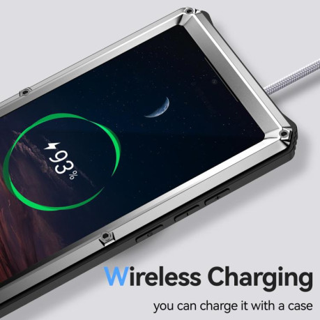 Противоударный чехол R-JUST Life Waterproof для Samsung Galaxy S25 Ultra 5G - серебристый