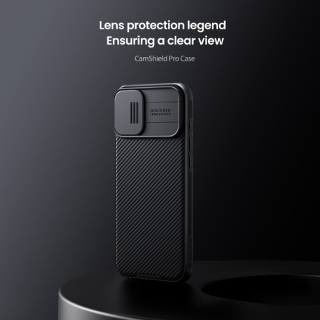Ударозащитный чехол NILLKIN CamShield Pro на iPhone 16 Plus - зеленый