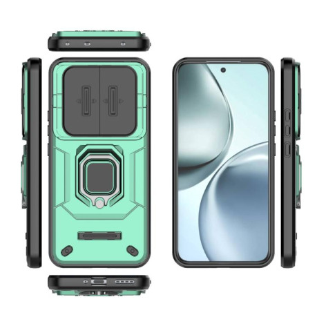 Протиударний чохол Sliding Camshield для Realme 14 Pro+ 5G - зелений