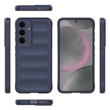 Силиконовый чехол Magic Flannel для Samsung Galaxy S25+ 5G - синий