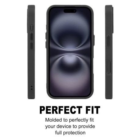 Чехол GEBEI Skin Feel MagSafe Magnetic для iPhone 16 - черный