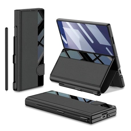 Чохол-книжка GKK Integrated Full Coverage з тримачем на стілус Pen Slot (Стілус не входить в комплект) на Samsung Galaxy Fold 7 5G - чорний