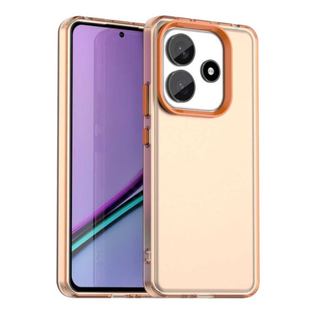 Противоударный чехол Candy Series для Xiaomi Redmi Note 14 5G/Poco M7 Pro 5G - оранжевый