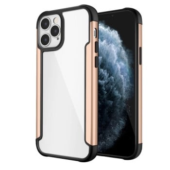 Противоударный чехол Iron Man Series на iPhone 12 Mini - золотой