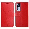 Чехол-книжка Y Stitching для Xiaomi Redmi K50 Ultra/12T/12T Pro - красный