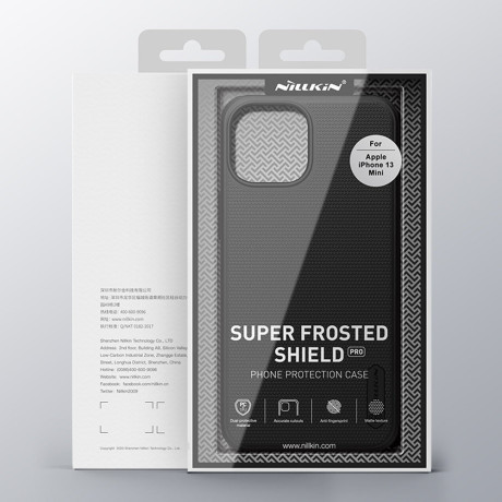Противоударный чехол NILLKIN Super Frosted для iPhone 13 mini - синий