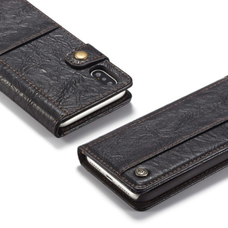 Кожаный чехол-книжка CaseMe 010 Series Wallet Style на   iPhone X / XS-черный