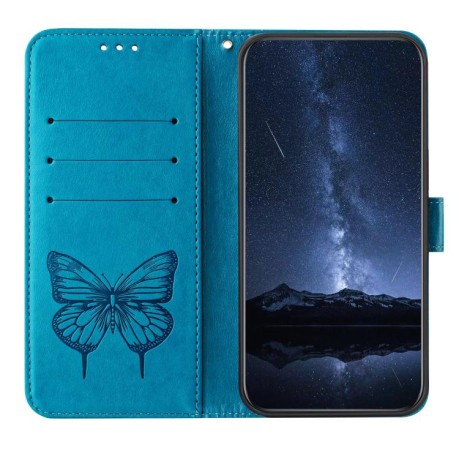 Чохол-книжка Embossed Butterfly для Xiaomi Poco X7 - синій