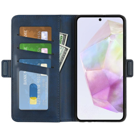 Чехол-книжка Dual-side Magnetic Buckle для Samsung Galaxy A36 - синий