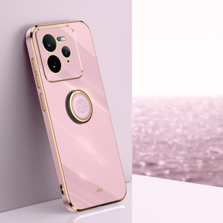 Противоударный чехол XINLI Straight Edge with Ring Holder для Realme GT 7 Pro 5G - фиолетовый