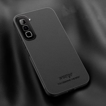 Чохол HUIYI Leather Magnetic на Infinix Hot 70 4G — чорний