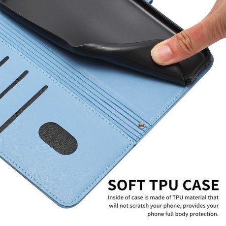 Чохол-книжка Diamond Embossed Skin Feel для Xiaomi 14T Pro 5G - синій