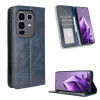 Чохол-книжка Magnetic Buckle Retro Crazy Horse Texture на Infinix Note 50 Pro+ - синій