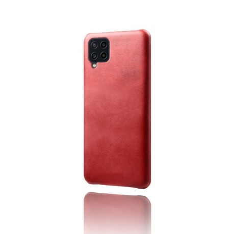 Противоударный чехол Calf Texture для Samsung Galaxy M22 - красный