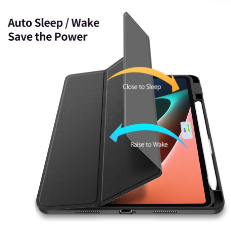 Протиударний чохол-книжка DUX DUCIS TOBY Series Antiskid Leather для Xiaomi Pad 6/6 Pro - чорний
