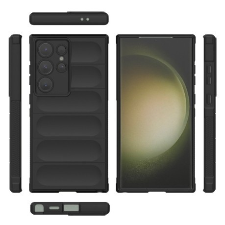 Силиконовый чехол Magic Flannel для Samsung Galaxy S24 Ultra 5G - черный