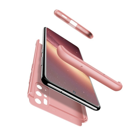 Чехол GKK Three Stage Splicing Full Coverage на Samsung Galaxy S20+ Plus-розовое золото