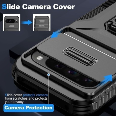 Протиударний чохол Sliding Camshield для Google Pixel 9 Pro XL - чорний