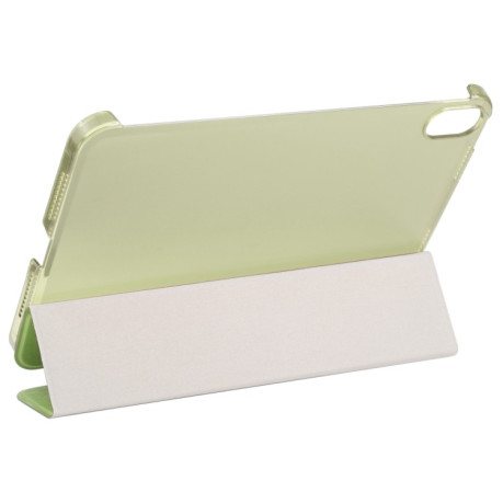 Чехол-книжка Silk Texture Three-fold на iPad mini 6 - зеленый
