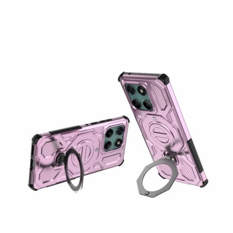 Протиударний чохол J-20 Solid Color MagSafe Magnetic на Motorola Edge 60 Fusion 5G - рожевий