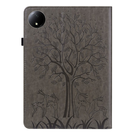 Чохол-книжка Tree Deer Embossed Leather для Xiaomi Redmi Pad SE 8.7 - сірий