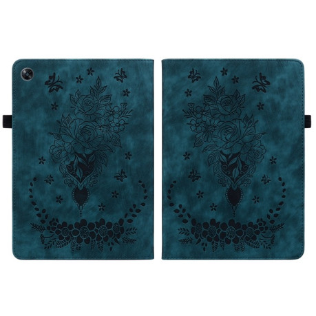 Чехол-книжка Butterfly Rose Embossed для OPPO Pad Air - синий