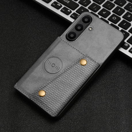 Протиударний чохол Double Buckle для Samsung Galaxy A36 5G - сірий