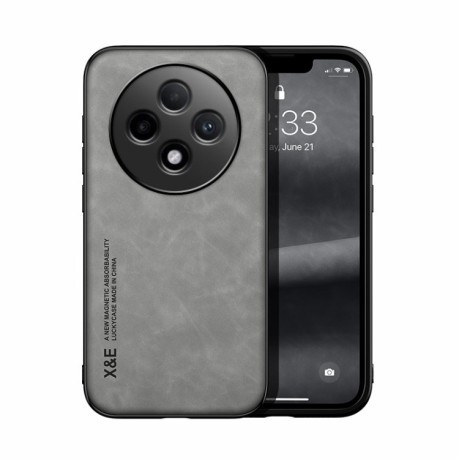 Противоударный чехол Skin Feel Magnetic для OPPO Reno12 F/12 FS 5G - серый