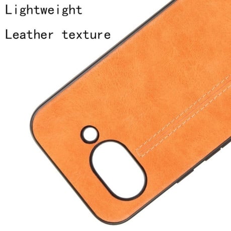 Ударозащитный чехол Sewing Cow Pattern для Google Pixel 9a - желтый