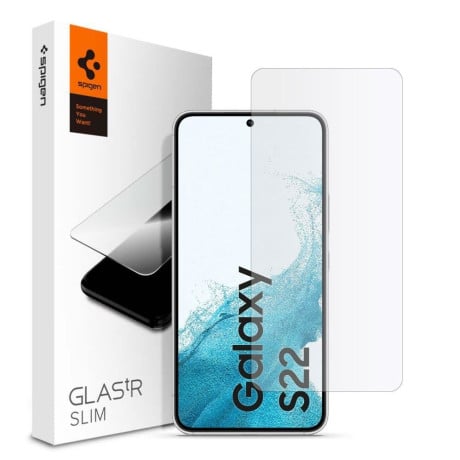 Защитное каленое стекло Spigen Glass.Tr Slim для Samsung Galaxy S22