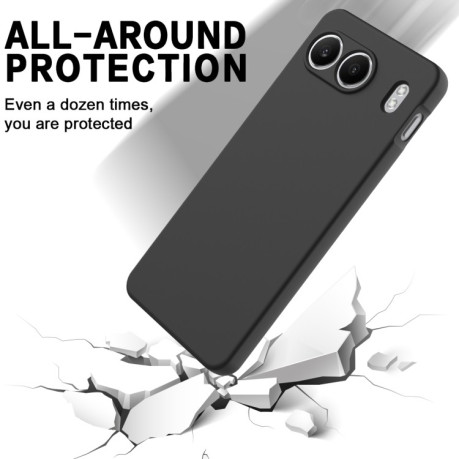 Силіконовий чохол Solid Color Liquid Silicone на OnePlus Nord 4 Pro XL - чорний