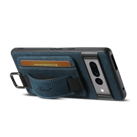 Протиударний чохол Suteni H13 Card Wallet для Google Pixel 8a - синій