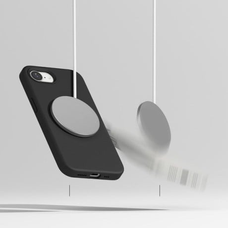 Оригинальный силиконовый чехол Ringke Silicone Magsafe для iPhone 16e - Black